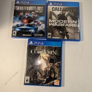3 PlayStation 4 games like new